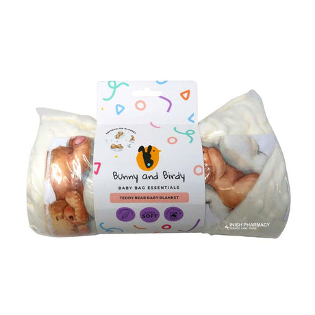 Bunny & Birdy Teddy Bear Blanket – a trusted essential for mother and baby care