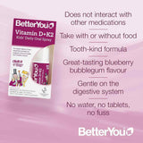 BetterYou Kids Vitamin D & K2 Daily Oral Spray 15ml