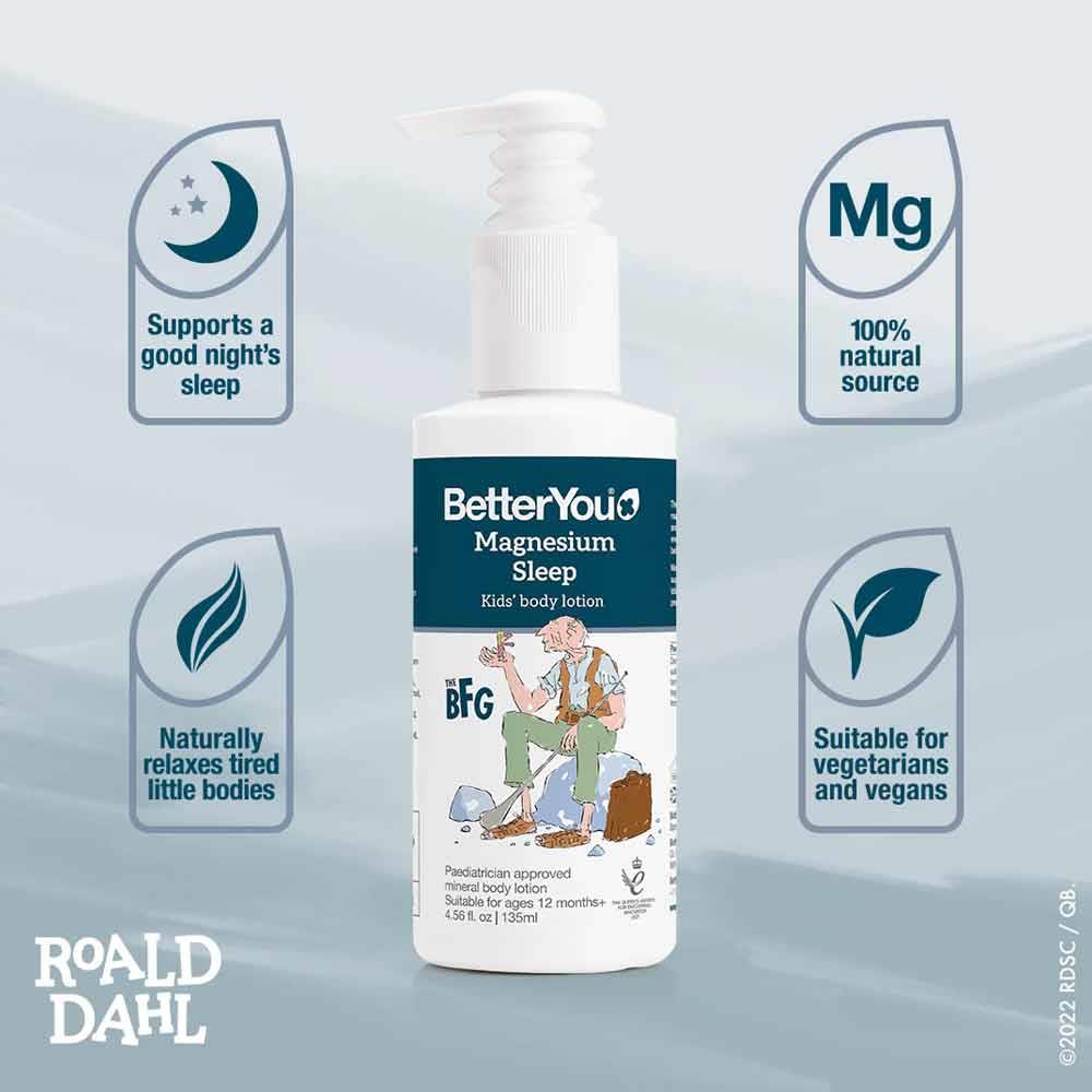 BetterYou Magnesium Sleep Kids Body Lotion 135ml