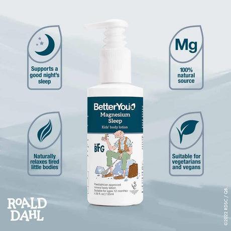 BetterYou Magnesium Sleep Kids Body Lotion 135ml