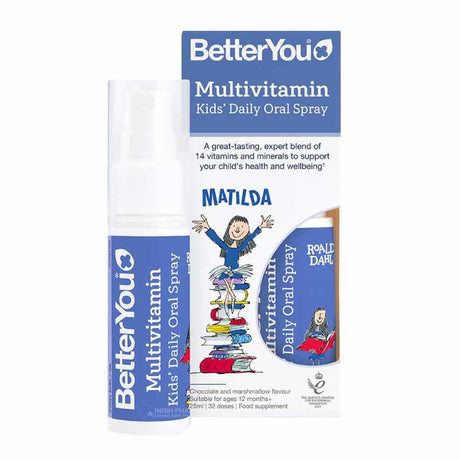 BetterYou Kids Multivitamin Oral Spray 25ml – a daily multivitamin for complete nutritional support