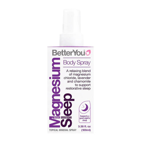 BetterYou Magnesium Sleep Spray 100ml – magnesium to support muscle function and reduce tiredness