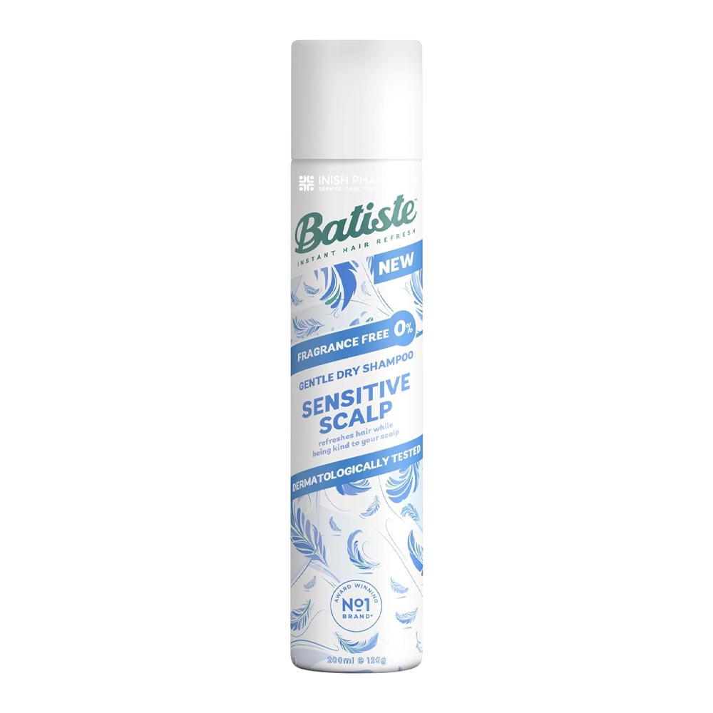 Batiste Dry Shampoo Sensitive Scalp Fragrance Free 200ml