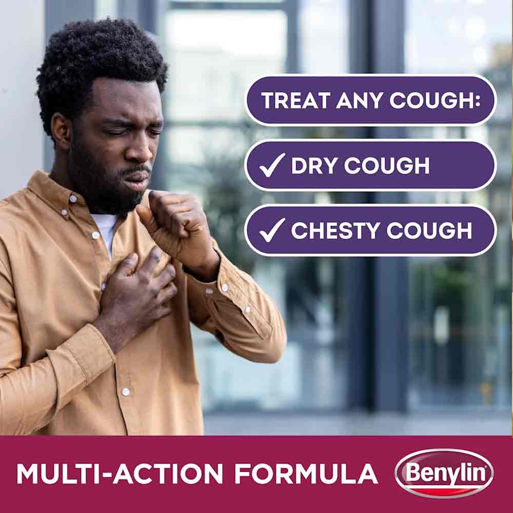 Benylin All-In-One Cough & Sore Throat Syrup 150ml