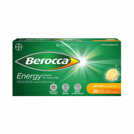 Berocca Orange Flavoured Effervescent Tablets – to support energy & mental focus