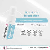 BetterYou Infant DLUX Daily Vitamin D Oral Spray 400IU 15ml