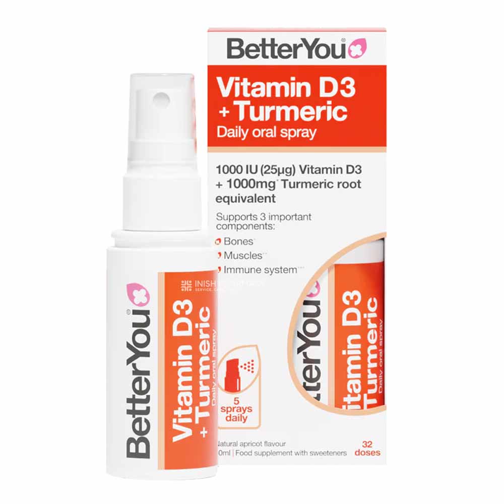 BetterYou Vitamin D3 + Turmeric Oral Spray 50ml