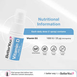 BetterYou Vitamin D Daily Oral Spray 1000IU 15ml
