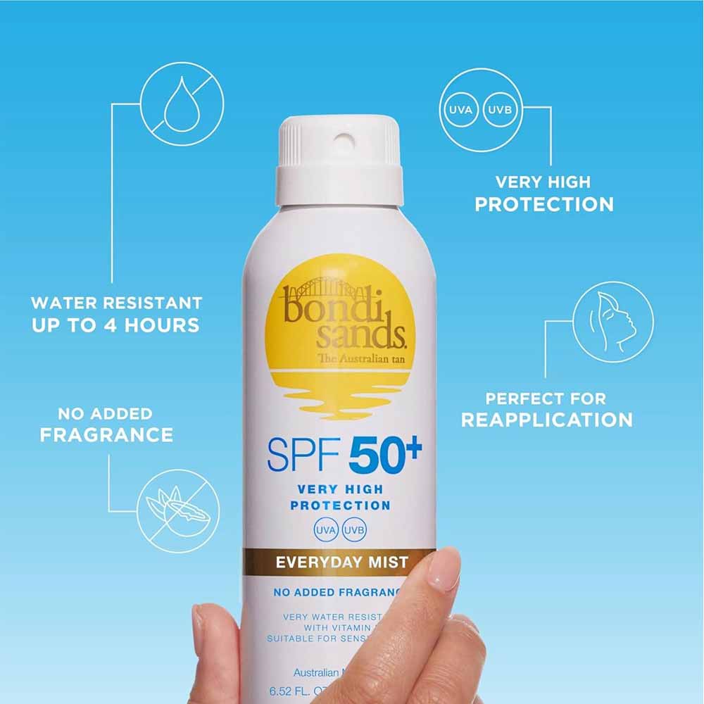 Bondi Sands Fragrance Free Aerosol Mist  SPF 50+ 160ml