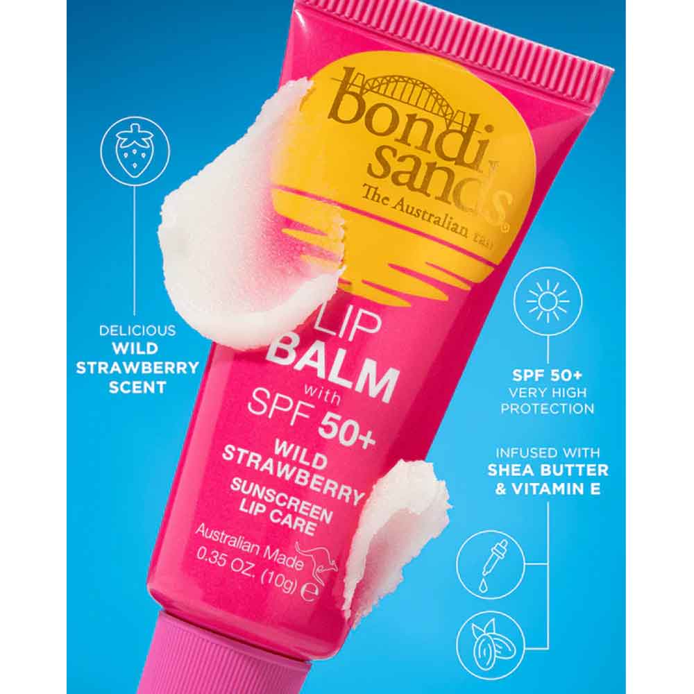 Bondi Sands Lip Balm Wild Strawberry SPF50 10g