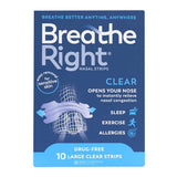 Breathe Right Clear Nasal Strips Large 10 Pack – relieves nasal congestion and sinus pressure