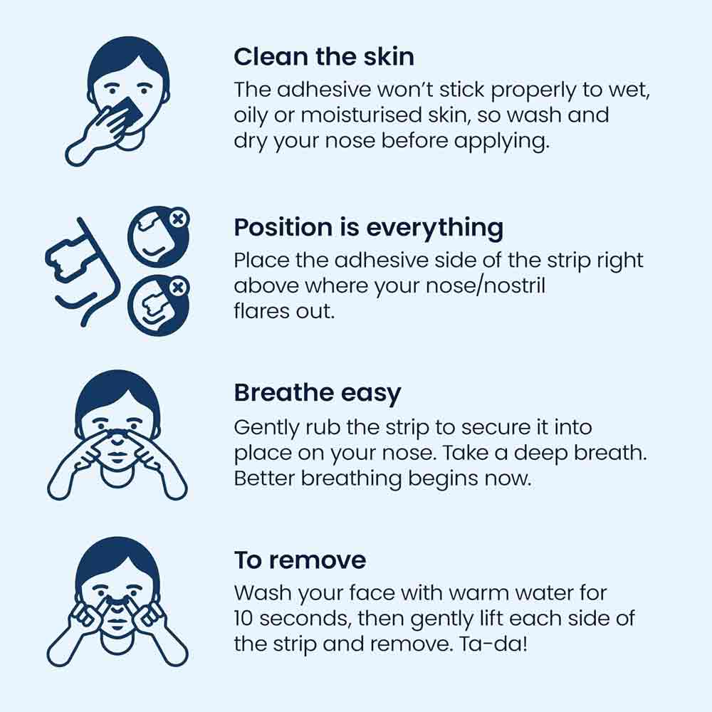 Breathe Right Clear Nasal Strips Small/Medium 10 Pack