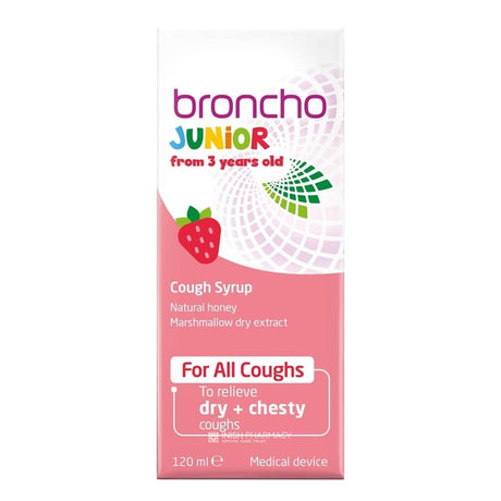 Broncho Stop Junior Cough Syrup 120ml – soothes and relieves persistent coughs