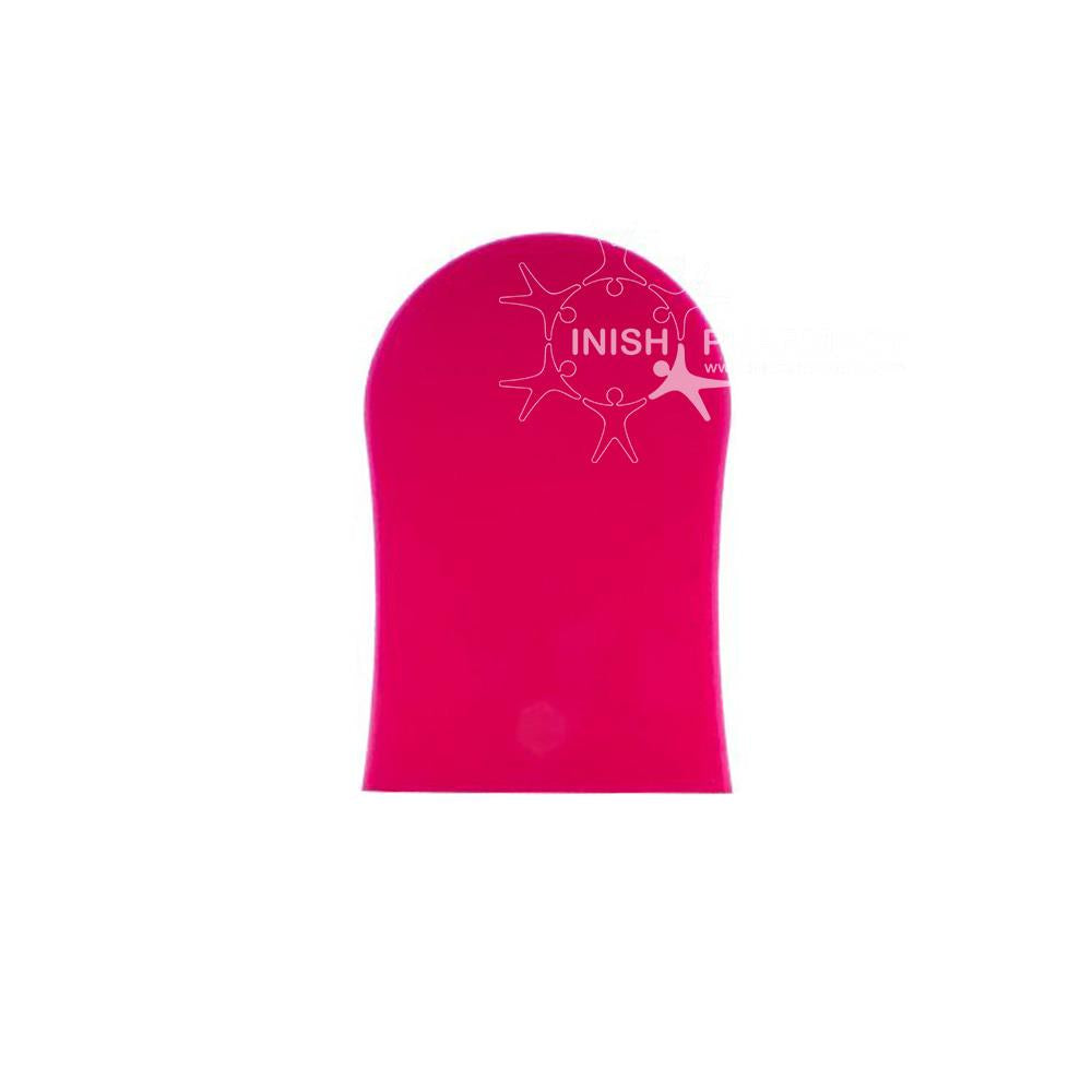 Cocoa Brown Double Sided Pink Velvet Tanning Mitt