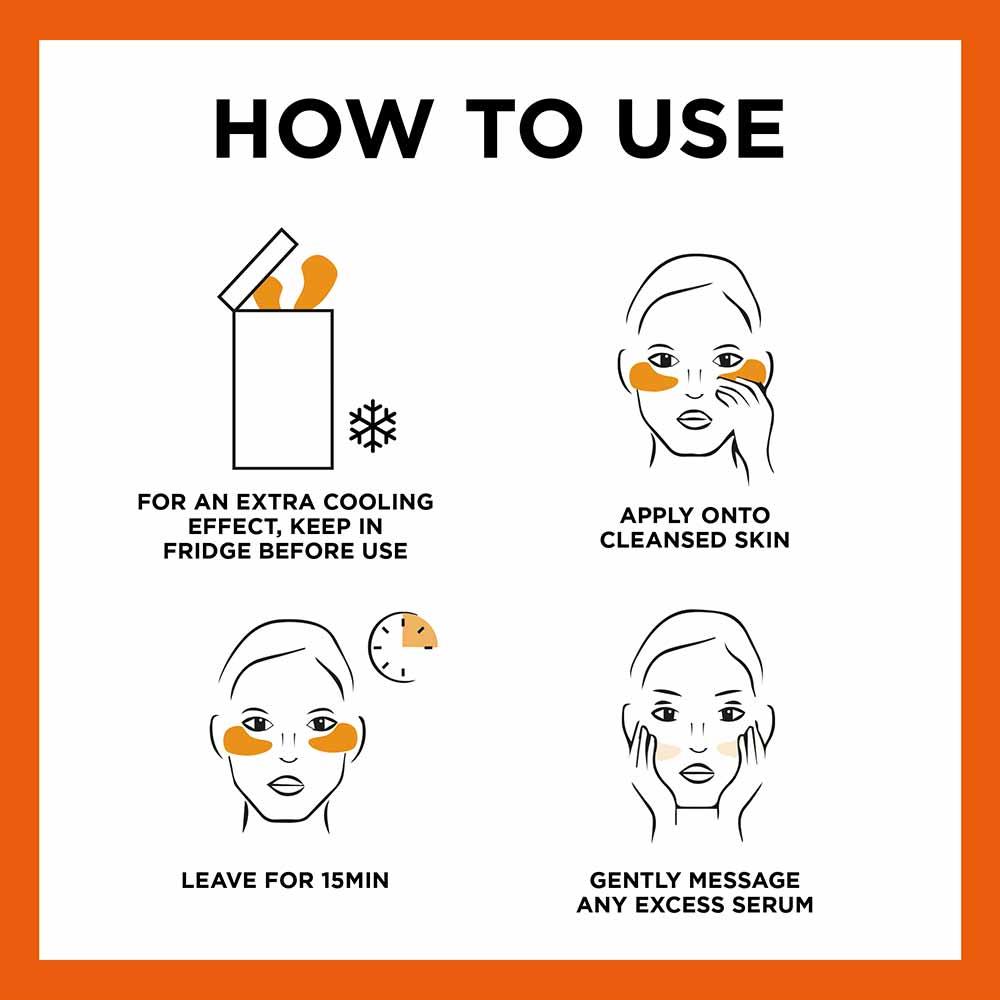 Garnier Skin Active Moisture Bomb Eye Sheet Mask Hyaluronic Acid & Orange