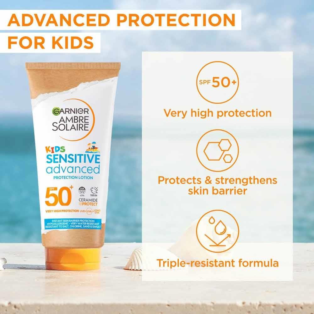 Garnier Ambre Solaire Sensitive Kids Advanced Sun Protection Lotion SPF50+ 175ml