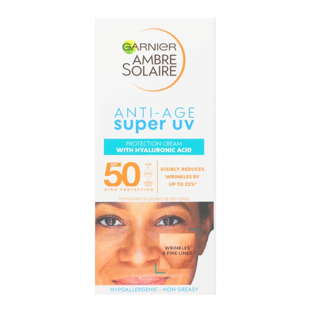 Garnier Ambre Solaire Anti-Age Super UV Face Protection Cream SPF50+ 50ml