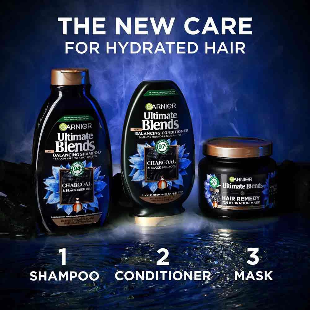 Garnier Ultimate Blends Charcoal Hair Remedy Mask 340ml