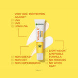 Garnier Vitamin C Daily UV Fluid SPF50 Invisible 40ml