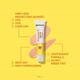 Garnier Vitamin C Daily UV Fluid SPF50 Glow 40ml