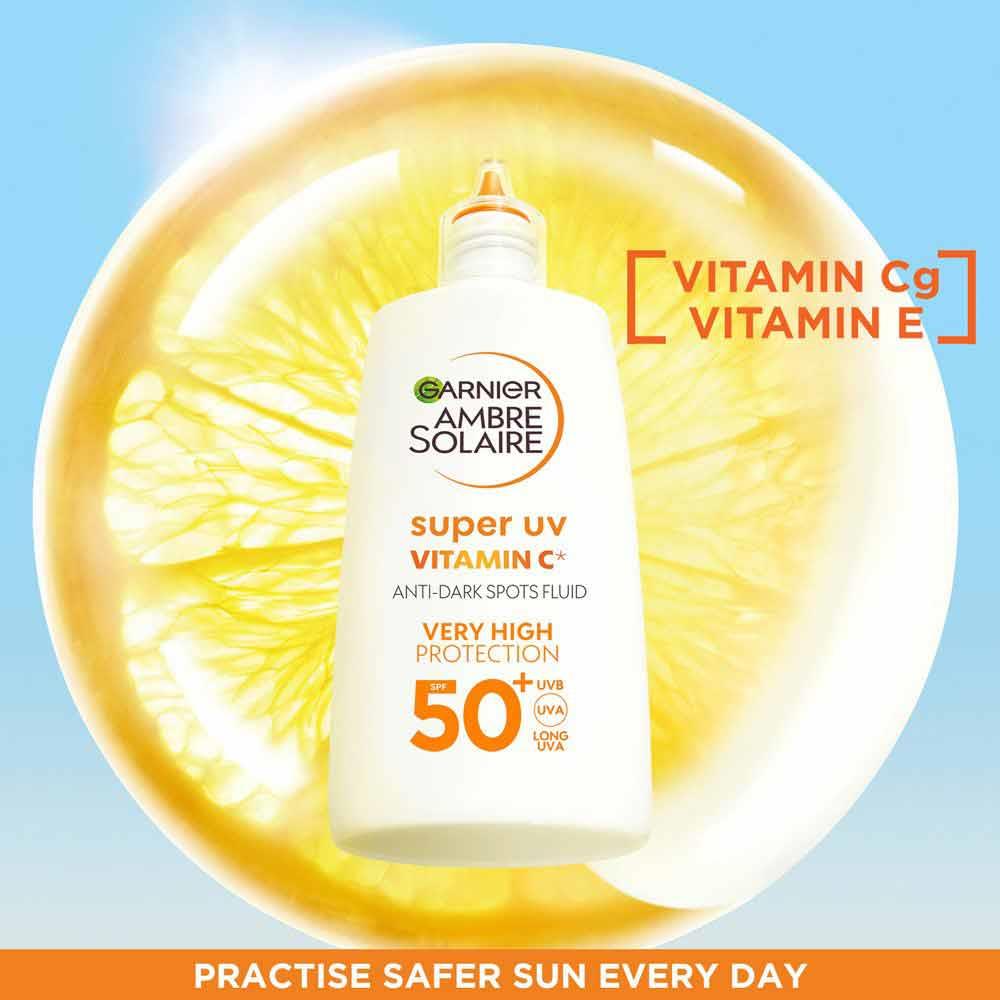 Garnier Ambre Solaire Super UV Vitamin C Anti-Dark Spots Fluid SPF50 40ml