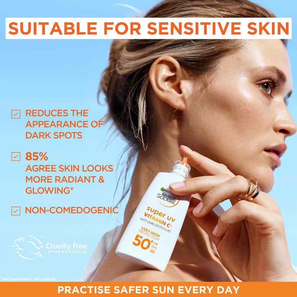 Garnier Ambre Solaire Super UV Vitamin C Anti-Dark Spots Fluid SPF50 40ml