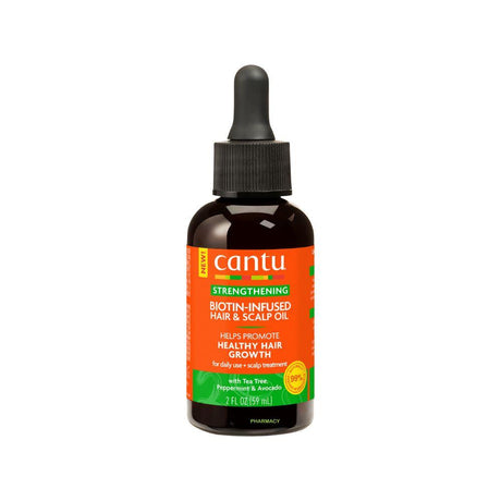 Cantu Biotin-Infused Hair & Scalp Oil 59ml – targets scalp concerns for a healthy hair foundation