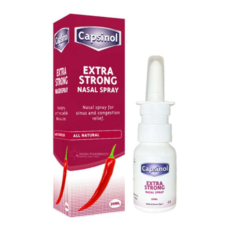 Capsinol Extra Strong Formula Nasal Spray 20ml – relieves nasal congestion and sinus pressure