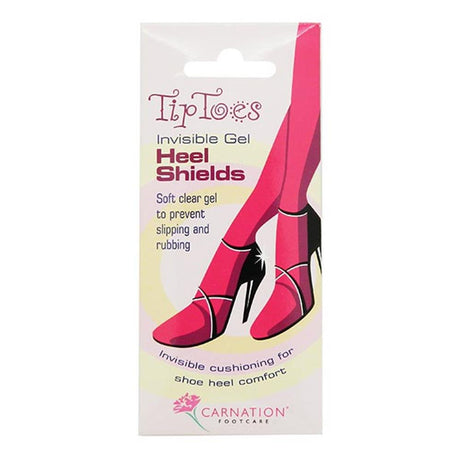 Carnation Tip Toes Invisible Gel Heel Shields 1 Pair – for everyday foot care and comfort