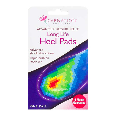 Carnation Advanced Pressure Relief Heel Pads 1 Pair – for everyday foot care and comfort