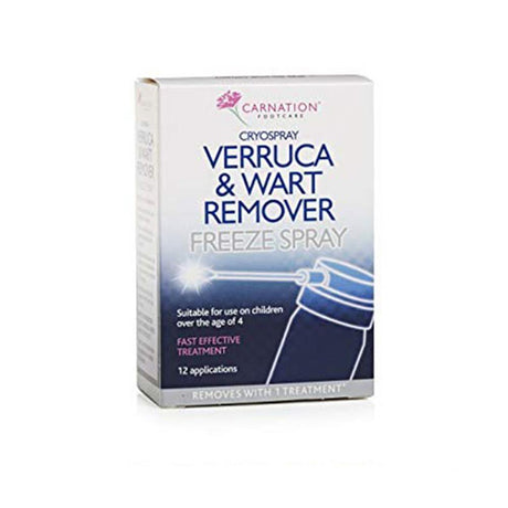 Carnation Cryospray Verruca & Wart Remover Freeze Spray 50ml – effectively treats and removes warts and verrucas