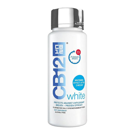 CB12 White Mouthwash 500ml – freshens breath and supports oral hygiene