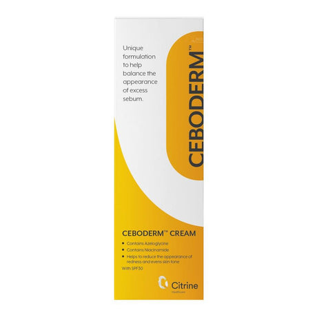 Ceboderm Sebum Regulating Cream For Acne Prone Skin 30ml – helps clear and prevent acne breakouts