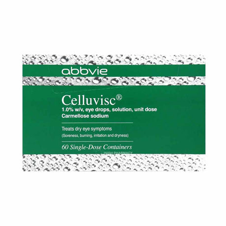 Celluvisc 1% Carmellose Eye Drops 60 Single Unit Doses – soothes and hydrates dry, irritated eyes