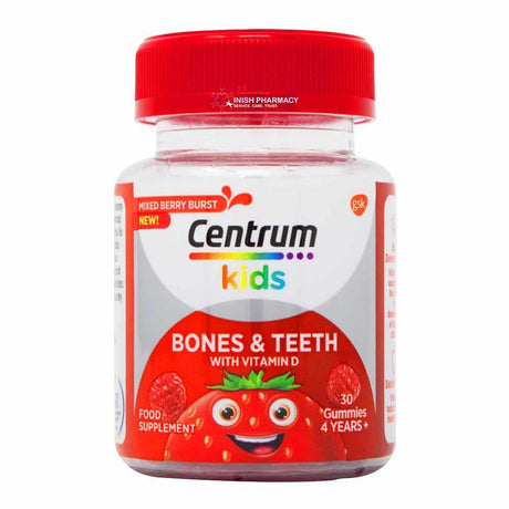 Centrum Kids Bones & Teeth Gummies 30 Pack – for growing children's nutritional needs