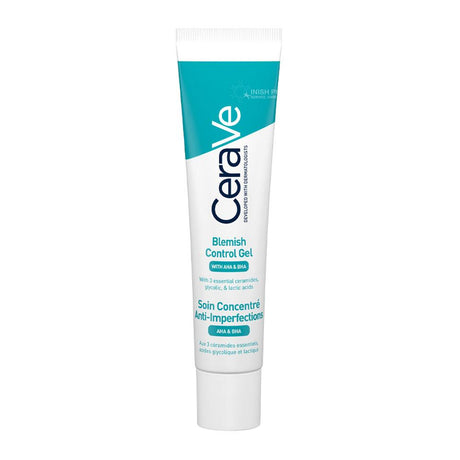 CeraVe Blemish Control Gel with AHA & BHA 40ml – helps clear and prevent acne breakouts