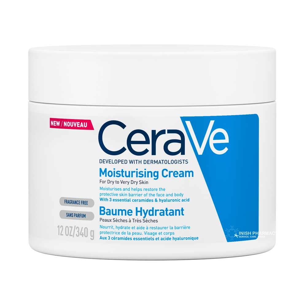 CeraVe Moisturising Cream With Hyaluronic Acid & Ceramides For Dry to Very Dry Skin 340g