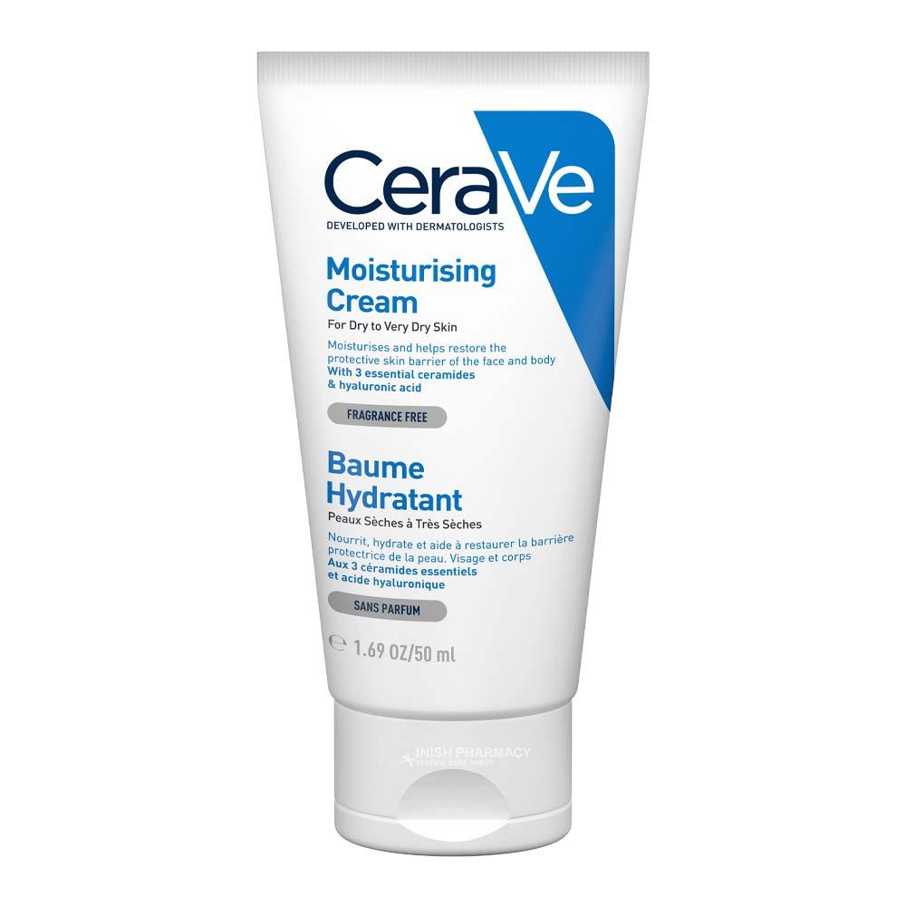 Cerave Moisturising Cream With Hyaluronic Acid & Ceramides For Dry to Very Dry Skin 50ml – intensely nourishes very dry skin