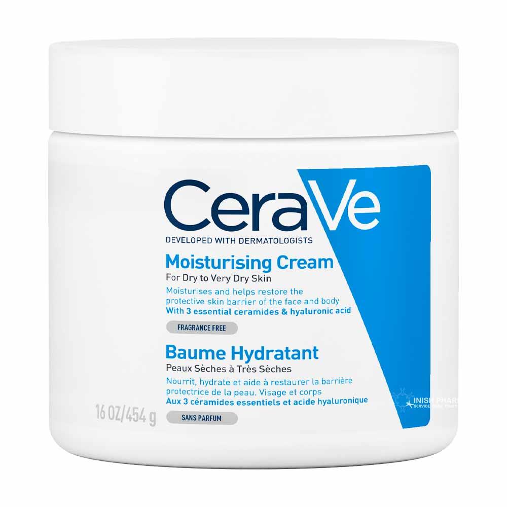 CeraVe Moisturising Cream With Hyaluronic Acid & Ceramides For Dry to Very Dry Skin 454g