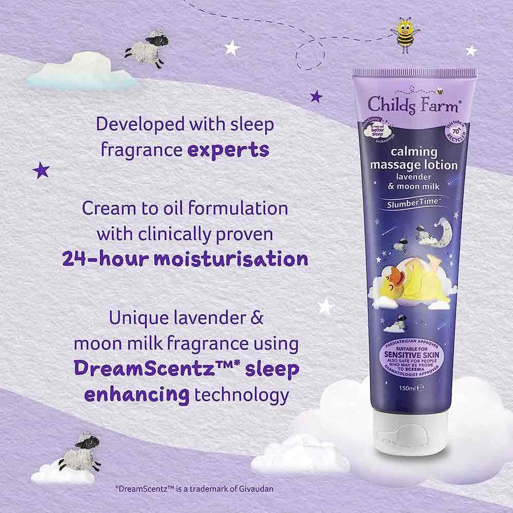 Childs Farm Calming Massage Lotion Lavender & Moon Milk 150ml