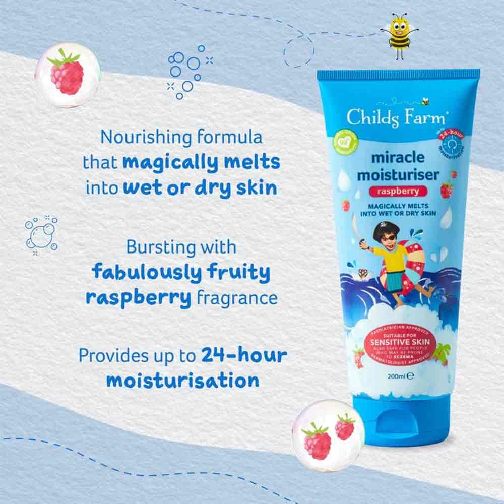 Childs Farm Miracle Moisturiser Raspberry 200ml