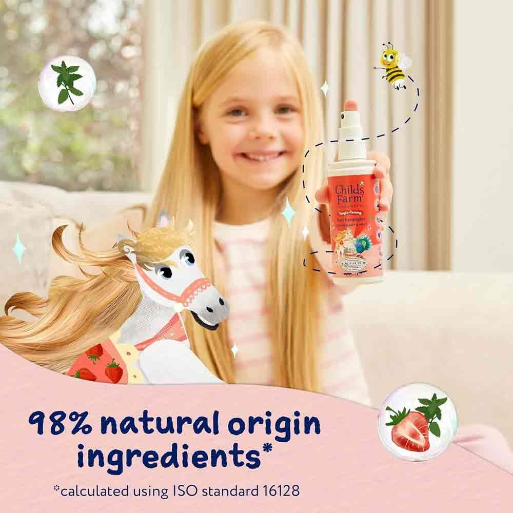 Childs Farm Tangle-Taming Hair Detangler Strawberry & Mint 100ml