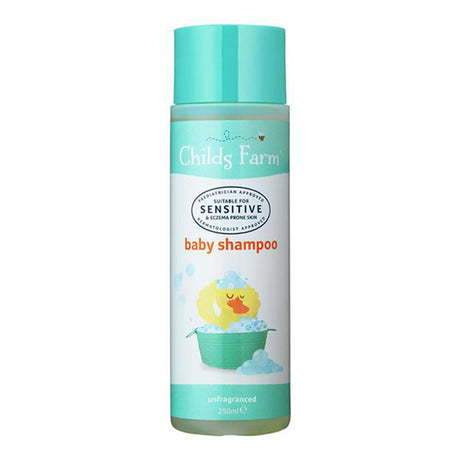 Childs Farm Baby Shampoo Fragrance Free 250ml – a tear-free shampoo for delicate baby hair
