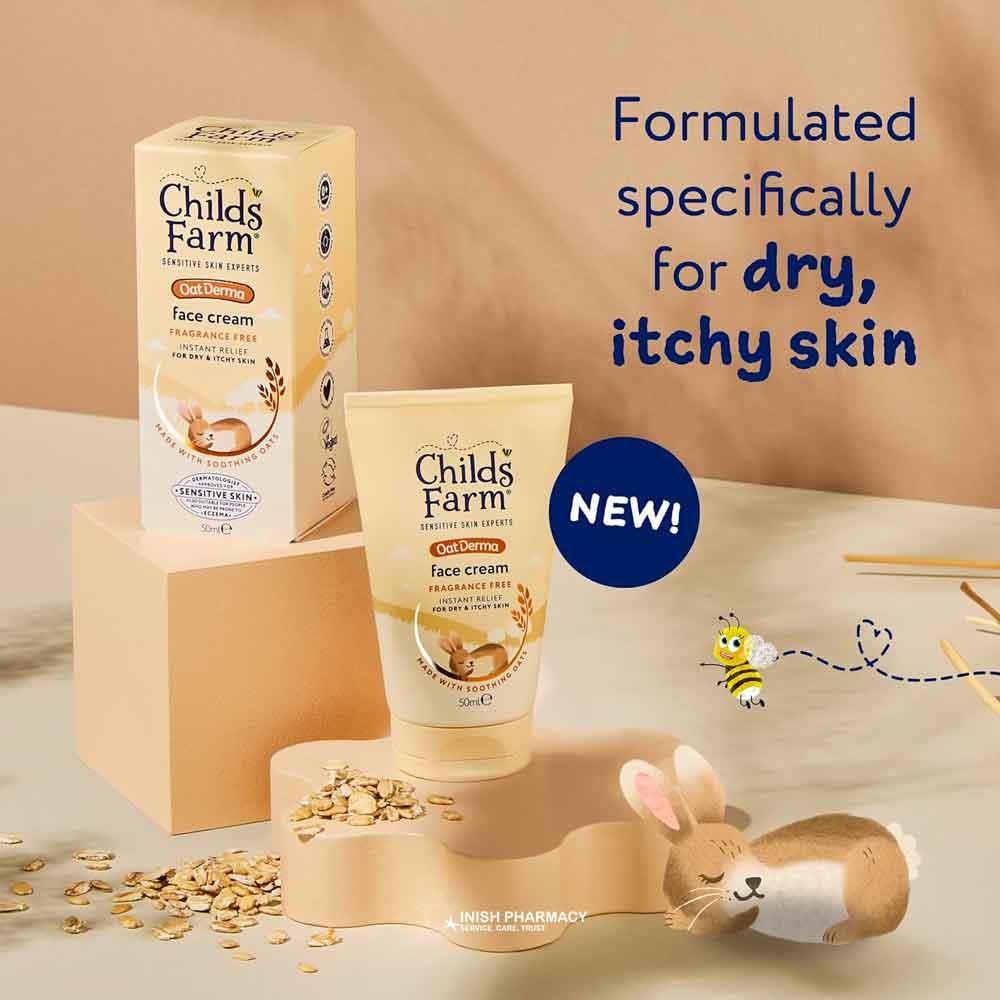 Childs Farm OatDerma Fragrance Free Face Cream 50ml