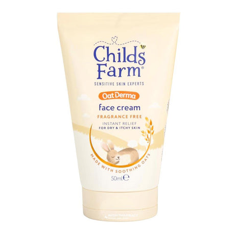 Childs Farm OatDerma Fragrance Free Face Cream 50ml – a trusted essential for mother and baby care
