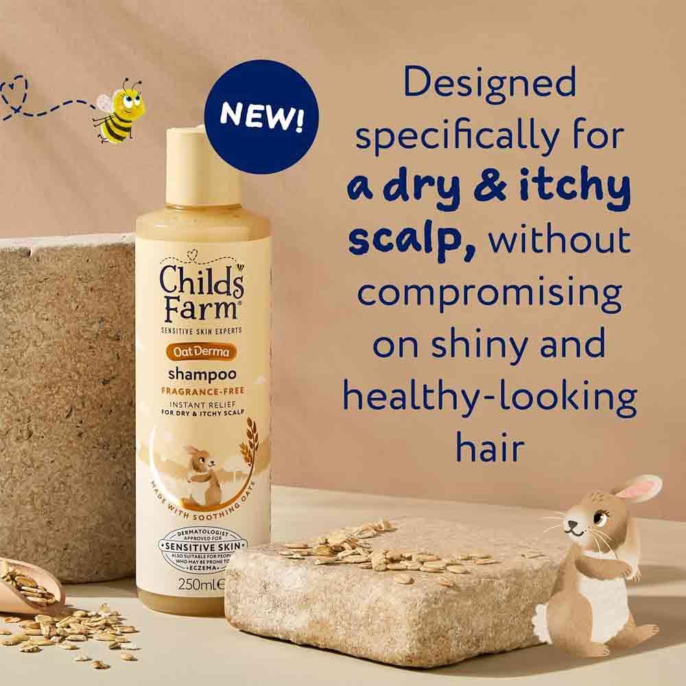 Childs Farm OatDerma Fragrance Free Shampoo 250ml