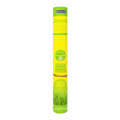Citronella Incense Sticks 30 Pack – repels insects to help prevent bites and stings