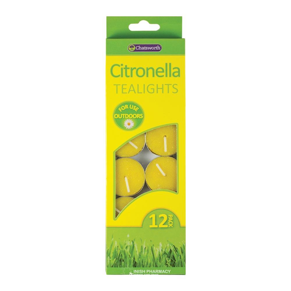 Citronella Tealights Candles 12 Pack by Chatswood