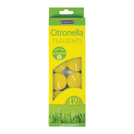 Citronella Tealights Candles 12 Pack by Chatswood