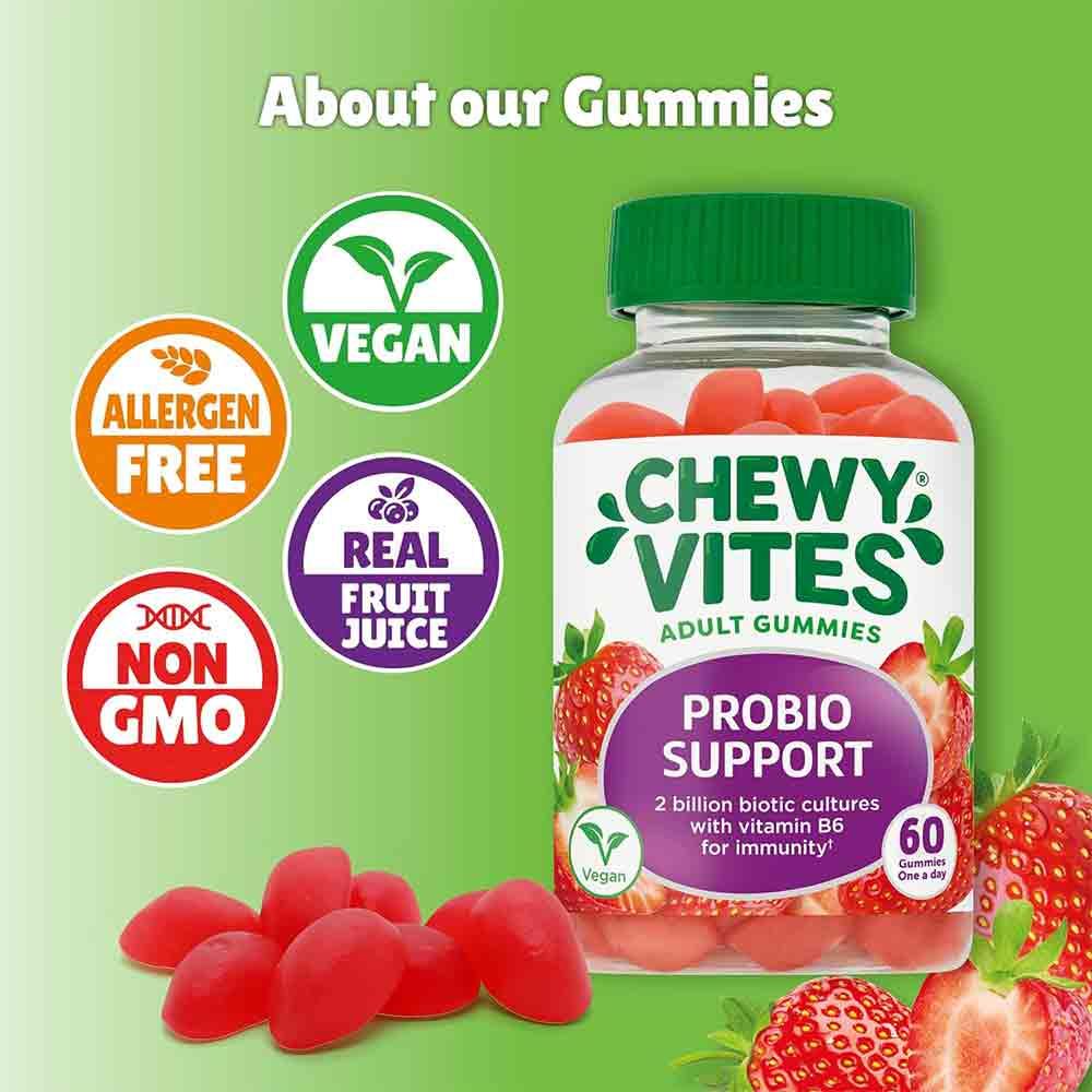 Chewy Vites Adult Gummies Probio-Support 60 Gummies